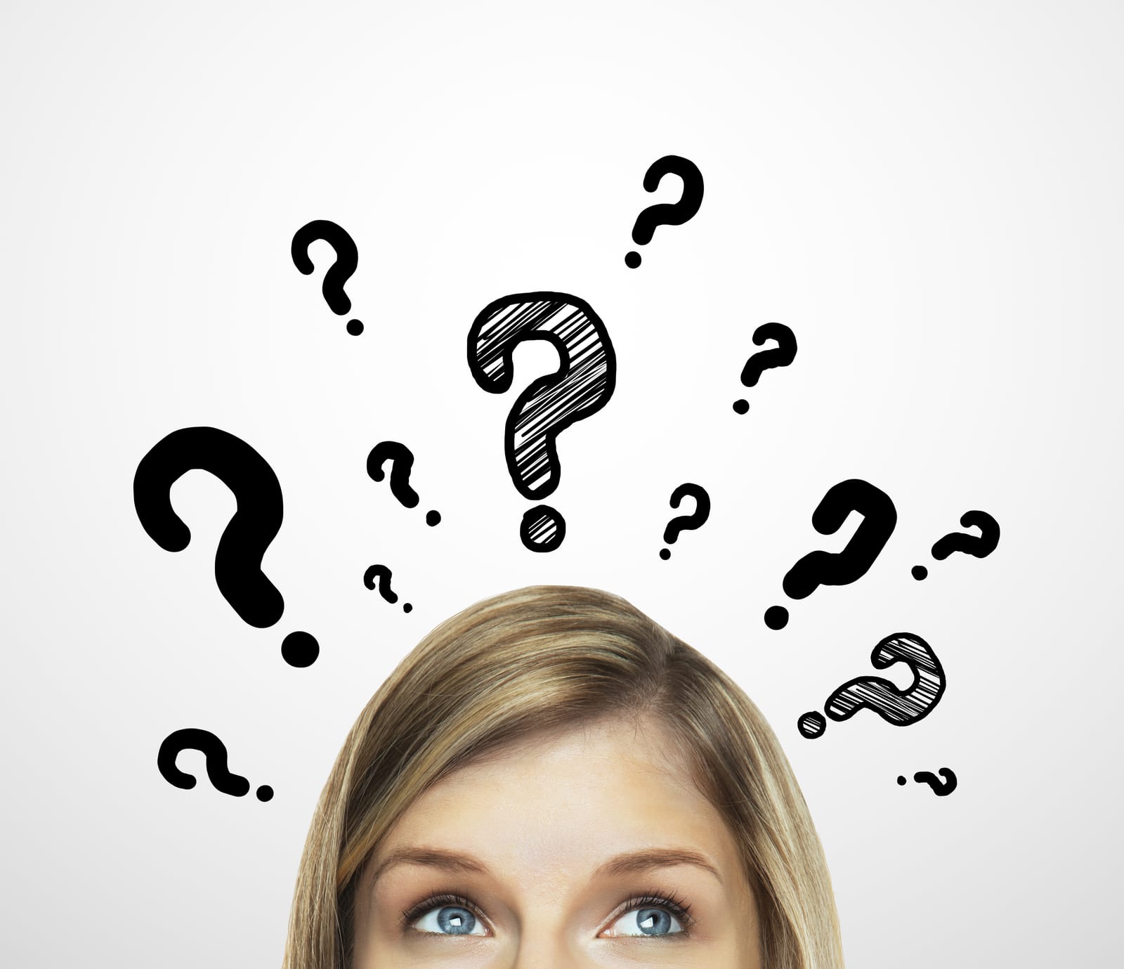 FemiLift | Curious woman with question mark illustration above her head