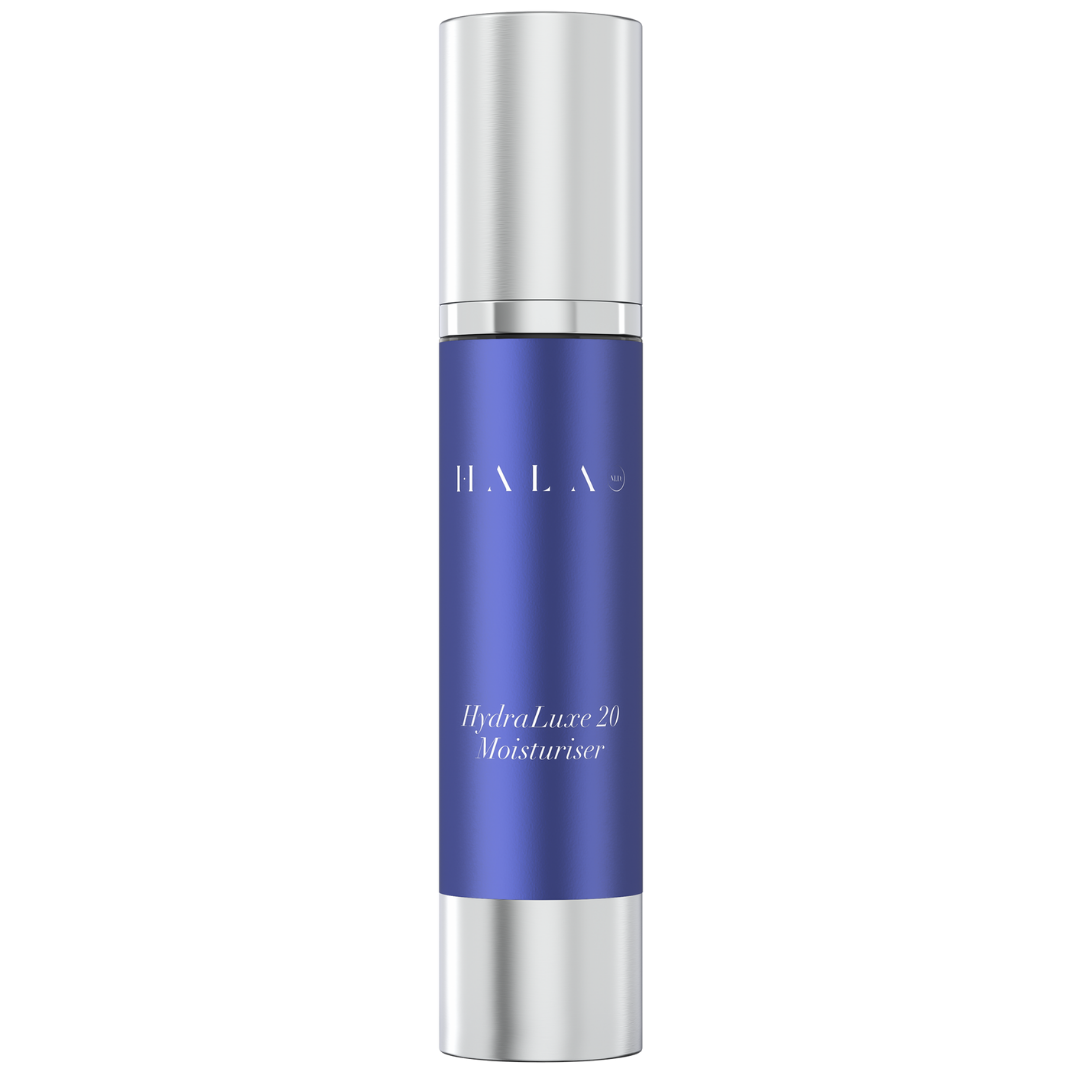 HydraLuxe 20 | Dr Hala's HydraLuxe 20 is the most active moisturiser ever created, for long lasting hydration, skin barrier repair, and collagen and elastin stimulation.