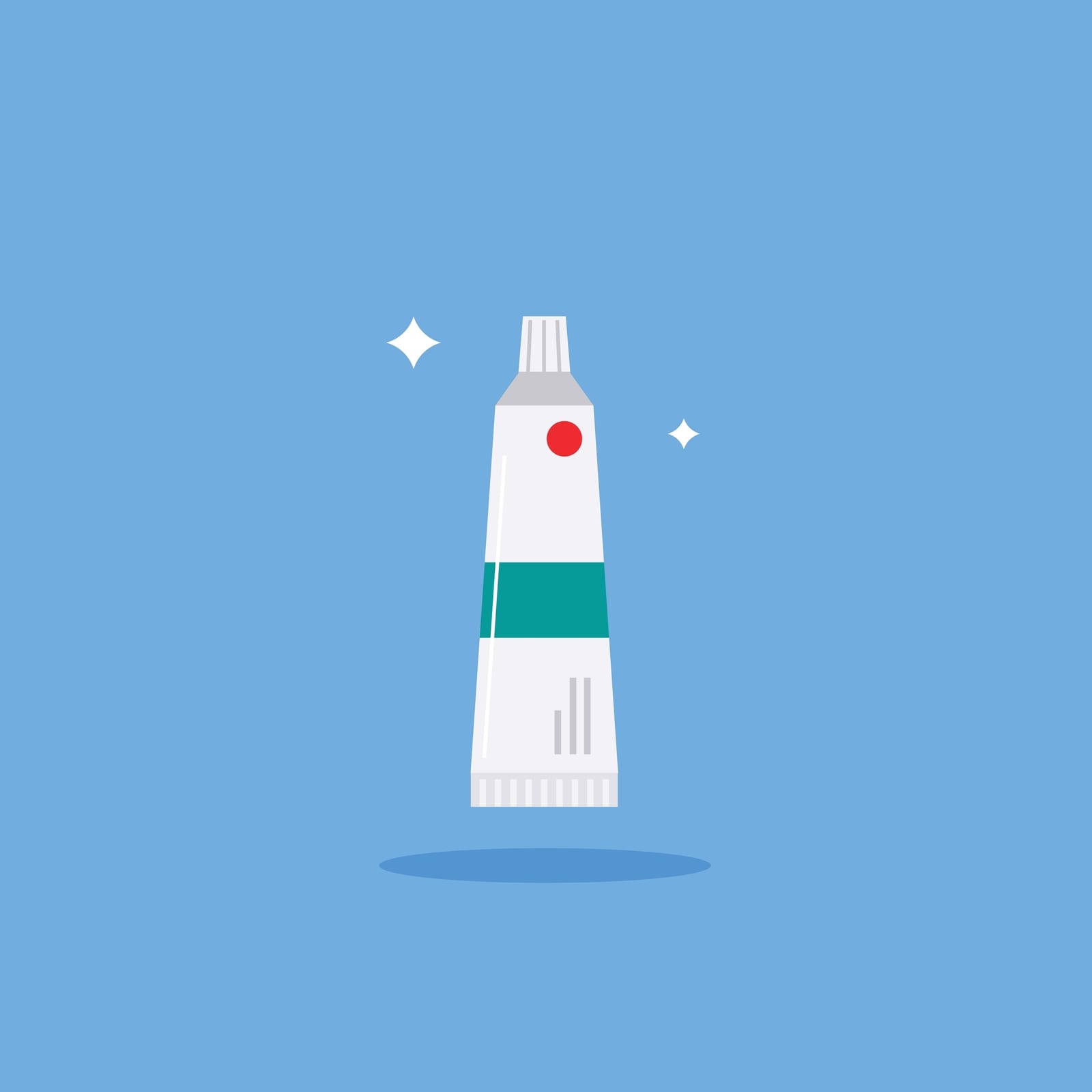 Rosacea | An illustration of a topical cream or gel tube